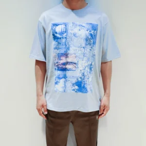 二人称展 Tシャツ C Blue Gray