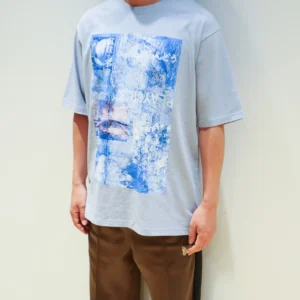 二人称展 Tシャツ C Blue Gray