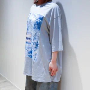 二人称展 Tシャツ C Blue Gray