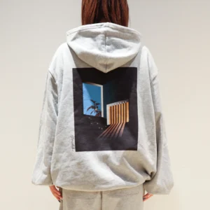 二人称展 ハーフジップパーカー